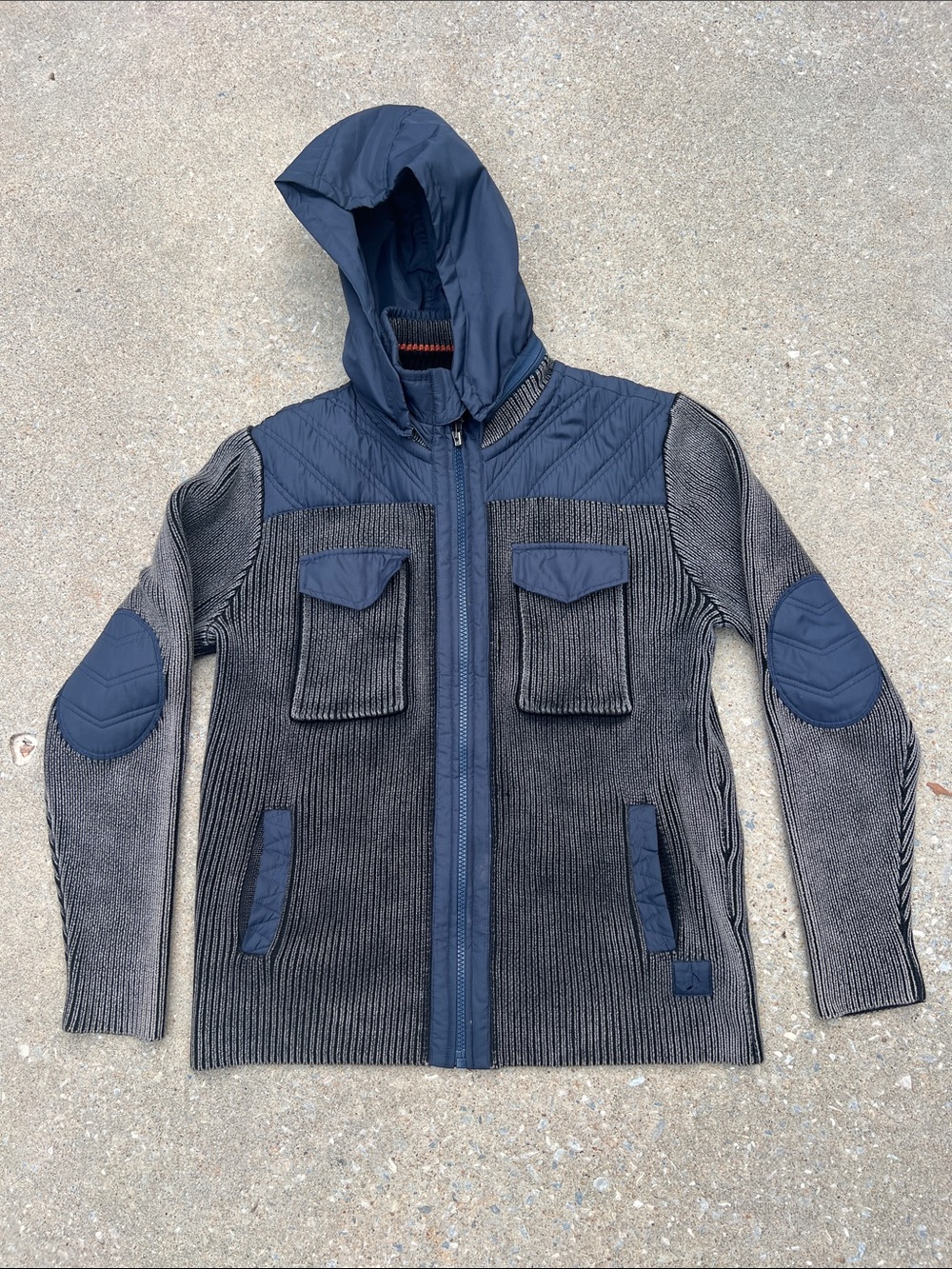 Mens 32 bar blues sweater jacket